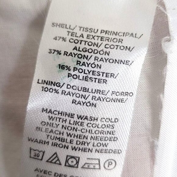 Loft Floral Button-Down Midi Sunday Dress With Puff Sleeves & Tie Detail SZ 0p - Picture 10 of 10